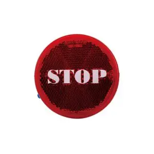 Circular reflector 80mm diameter for truck and trailer